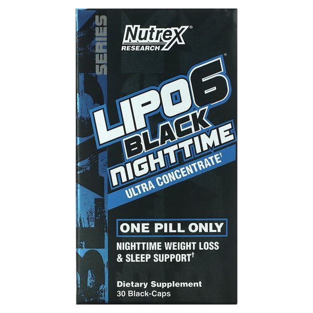 Nutrex Lipo 6 Black Nighttime Ultra Concentrate 30 kaps.