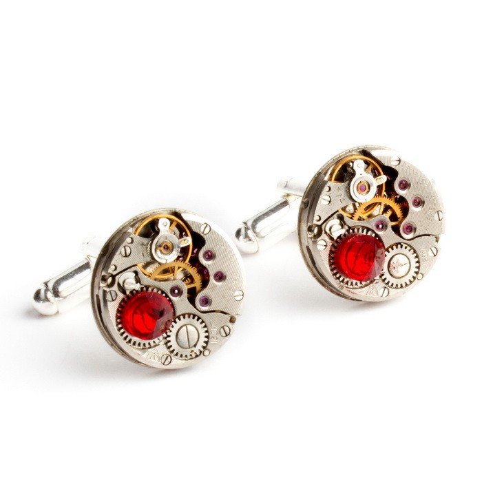 Drobiny Czasu, Spinki do mankietów, Round i red diamond