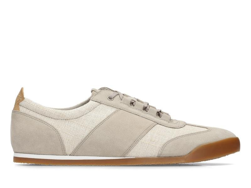 Clarks, Półbuty męskie, Siddal Mix Sand, szary, rozmiar 41