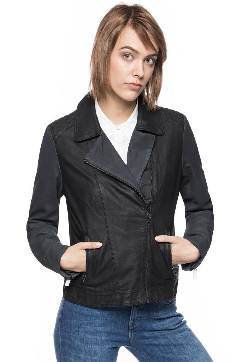 Wrangler, Kurtka damska, Daisy Leather Jacket Black W4070Za01, rozmiar XS