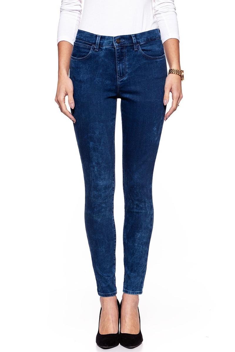 Wrangler, Spodnie damskie, High Skinny Blue Marble W27H6890M, rozmiar W26 L32