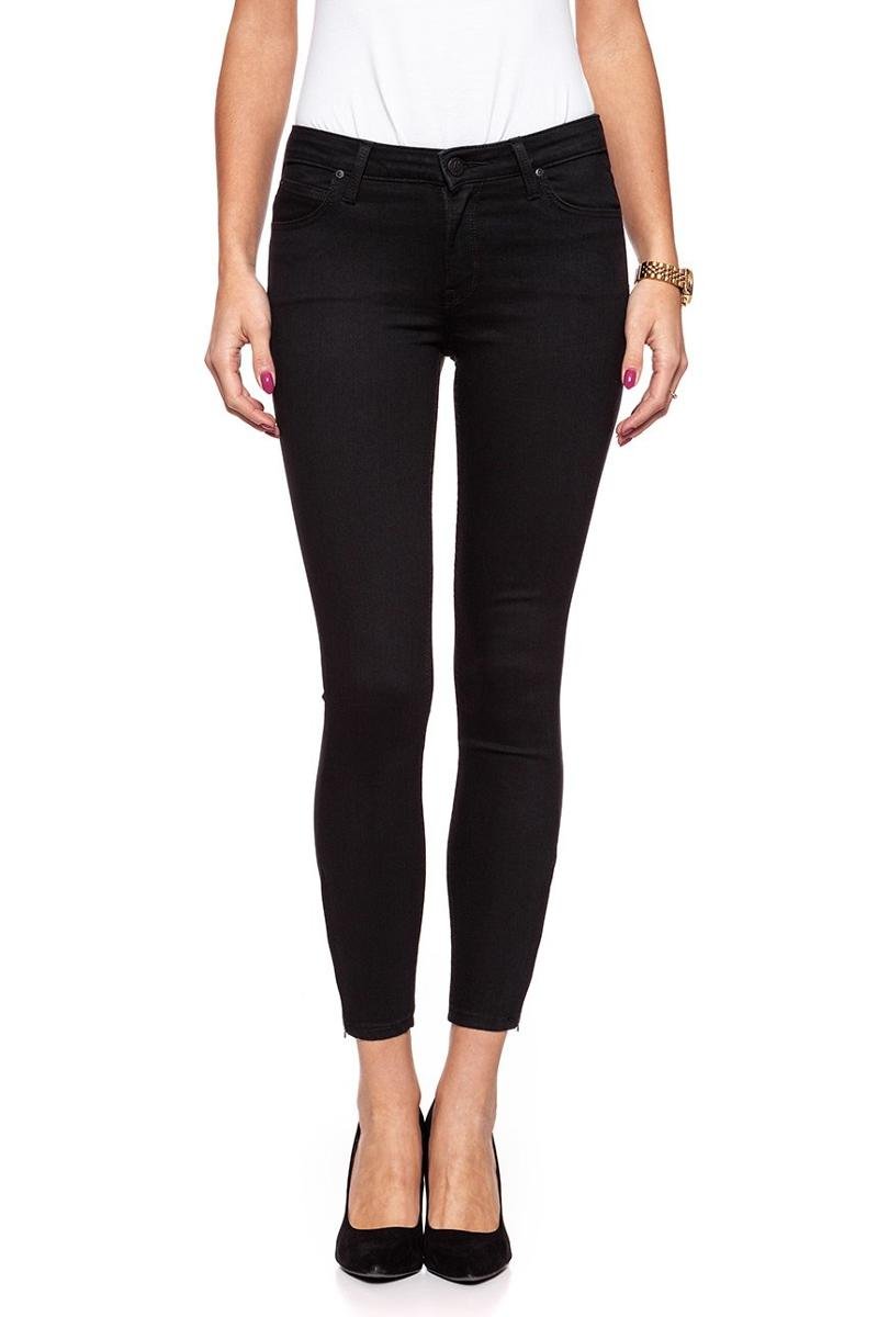 Lee, Spodnie damskie, Scarlett Cropped Black Rinse L30Cae47, rozmiar W24 L31