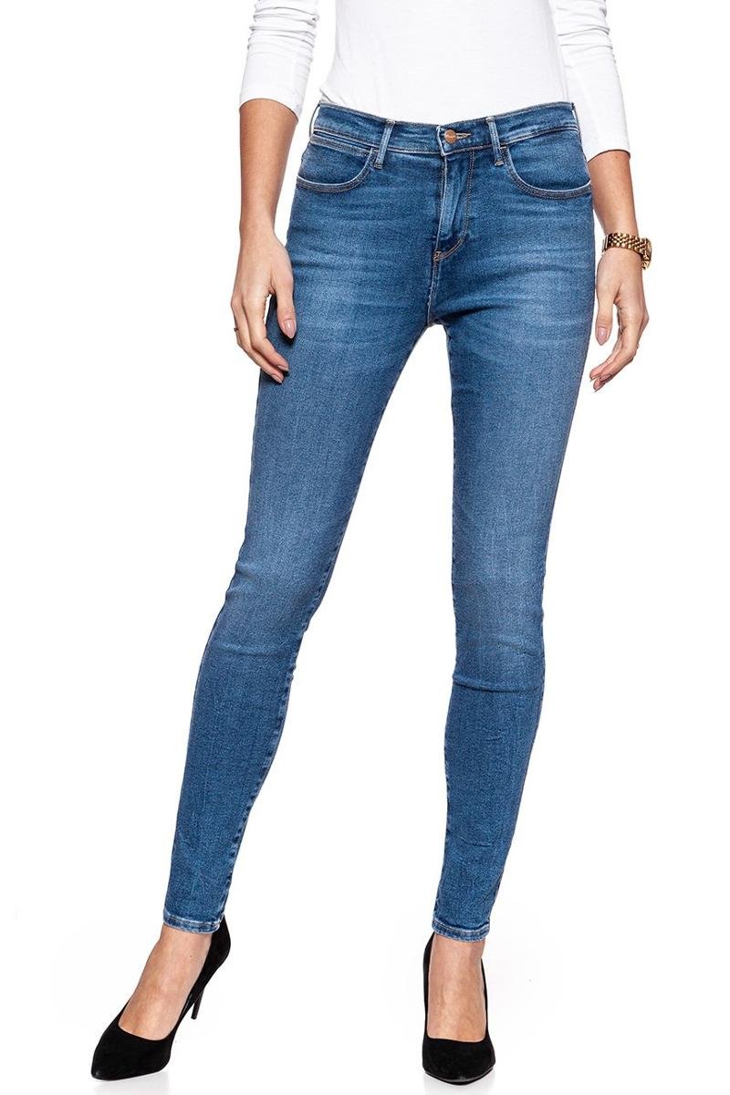 Wrangler, Spodnie damskie, High Rise Skinny Pixi Blue W27Hfs17R, rozmiar W24 L32