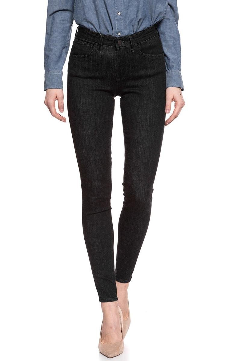 Wrangler, Spodnie męskie, Skinny Rinse Black W28Khs32R, rozmiar W26 L32