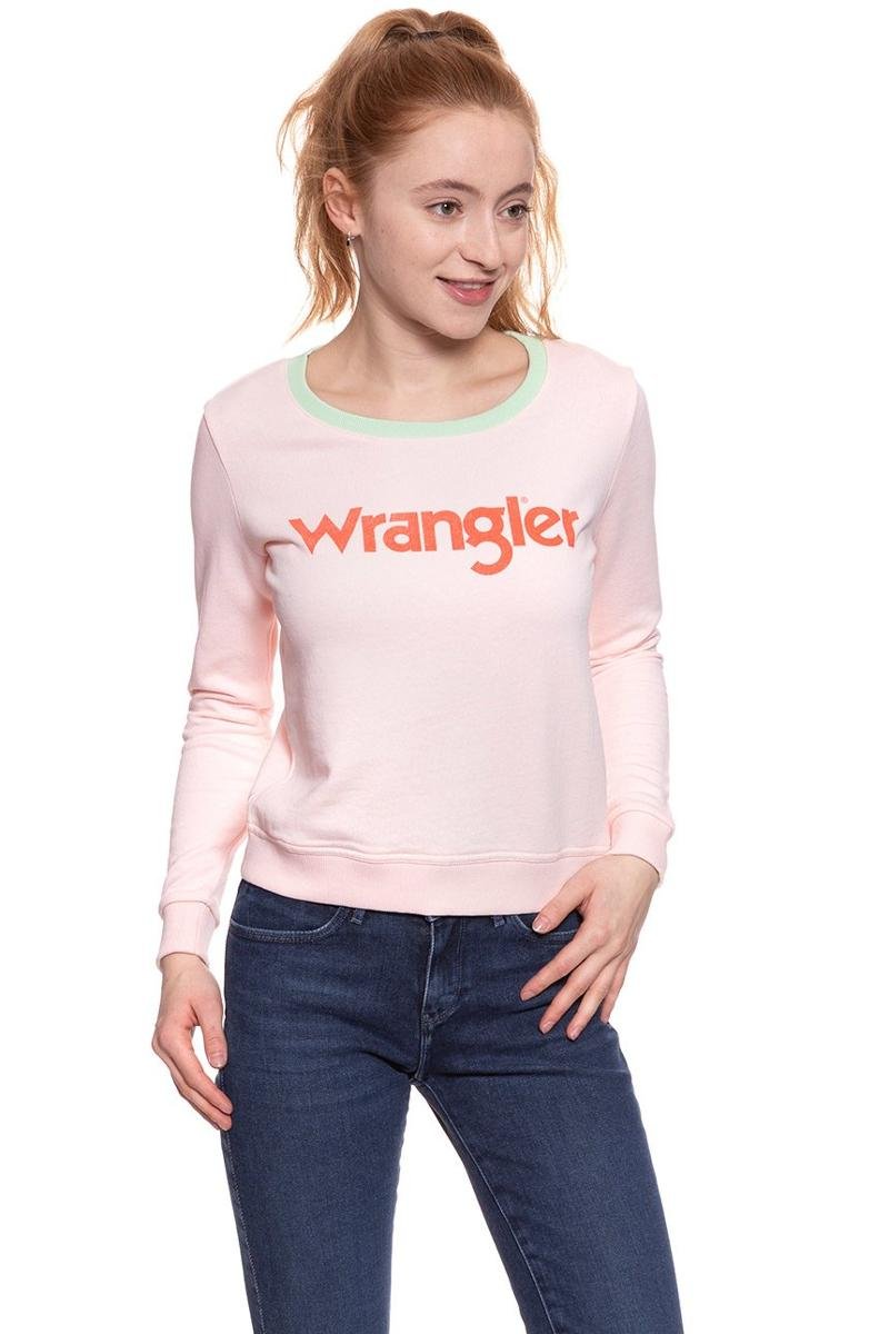 Wrangler, Sweter damski, Retro Kabel Swt Rosewater W602Rhylf, rozmiar S