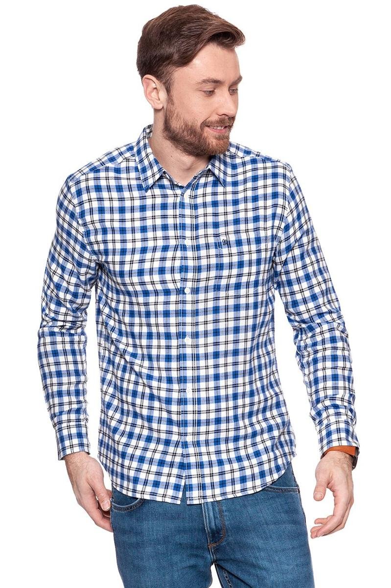 Wrangler, Koszula męska, L/S 1Pkt Shirt Wrangler, Koszula męska, Blue W5760Ml05, rozmiar S