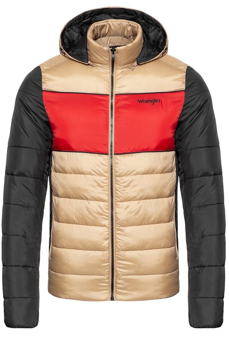 Wrangler, Kurtka męska, 3Col Puffer Jkt Clay Beige W4729Wmwm, rozmiar S