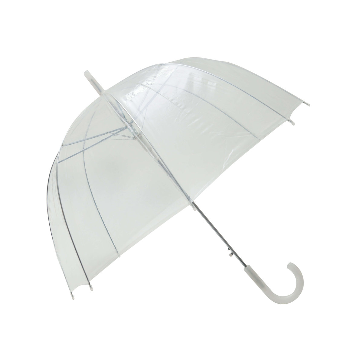 Smati, Długi parasol przezroczysty kopuła basic, biały
