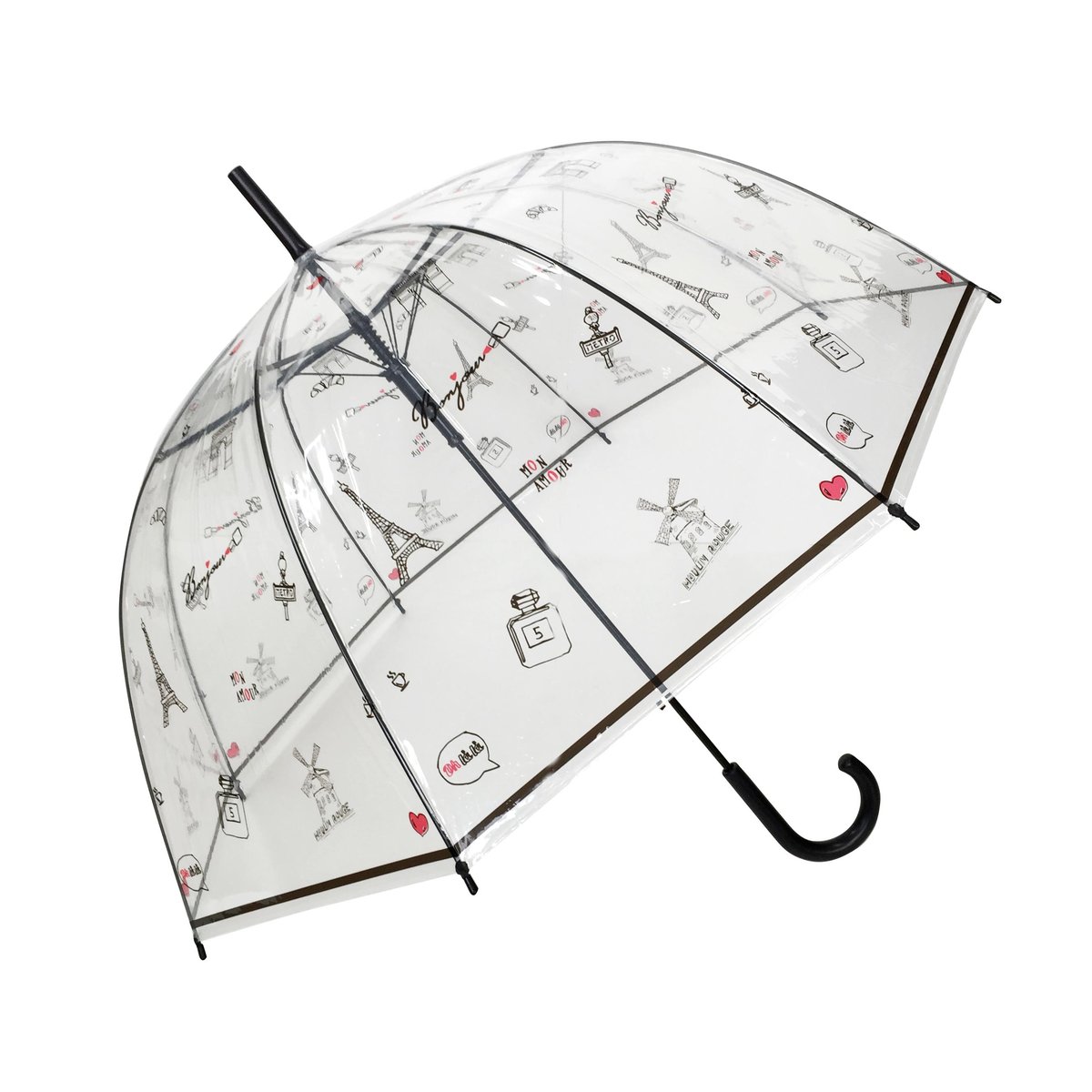 Smati, Długi parasol przezroczysty kopuła, Paris a la main