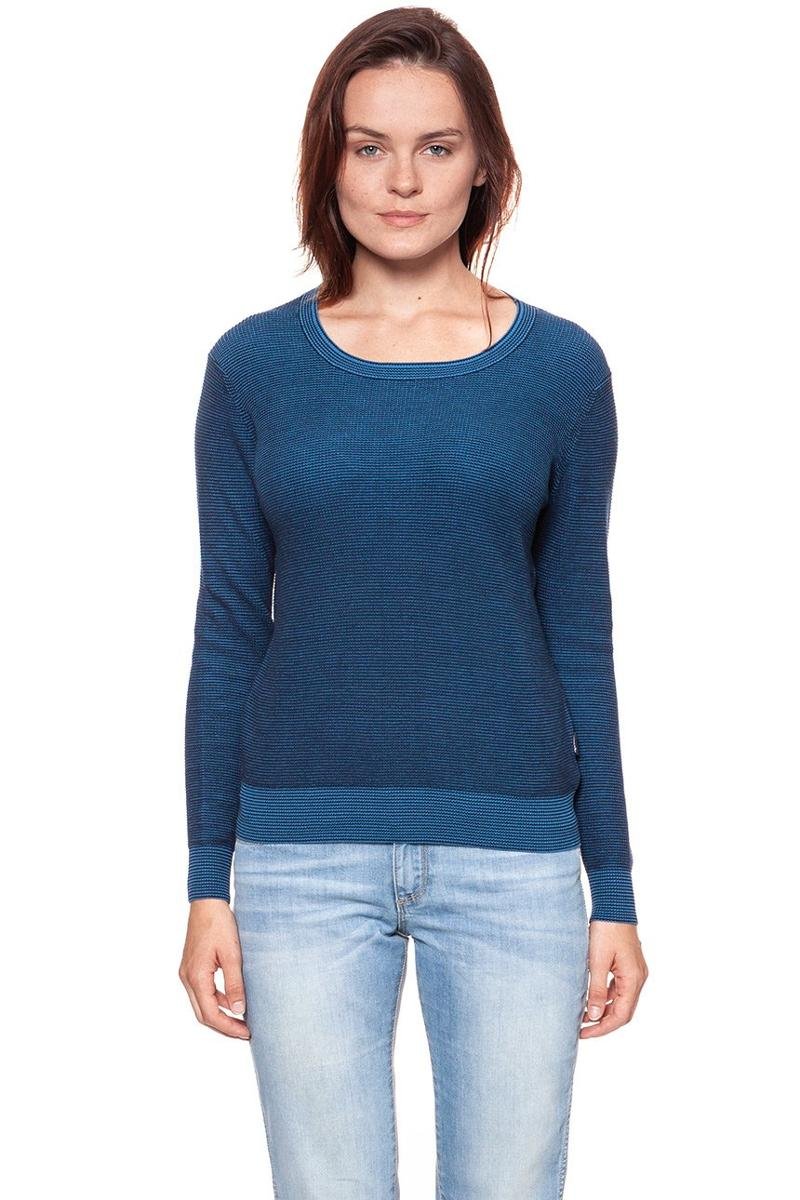 Wrangler, Sweter damski, Two Tone Knit Navy W81081P35, rozmiar XS