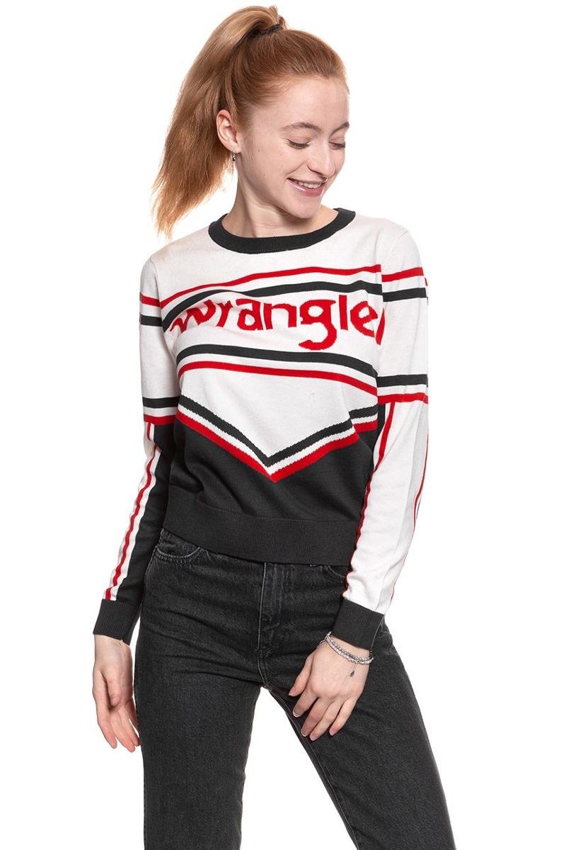 Wrangler, Sweter damski, Cheer Knit Egret Off White W8112Pwio, rozmiar XS