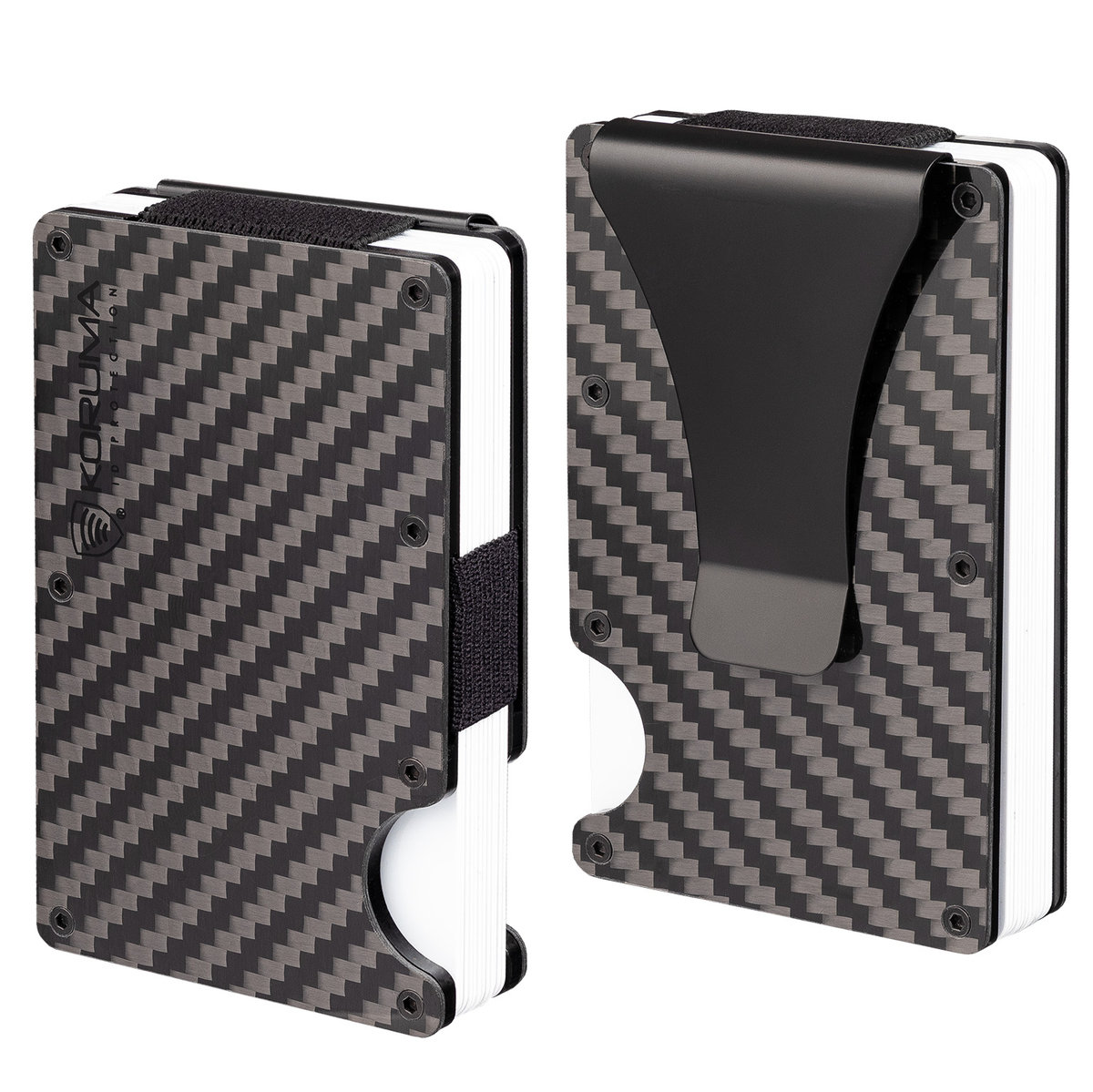 Koruma, Etui na karty antyRFID, czarny carbon KUK-68CBL