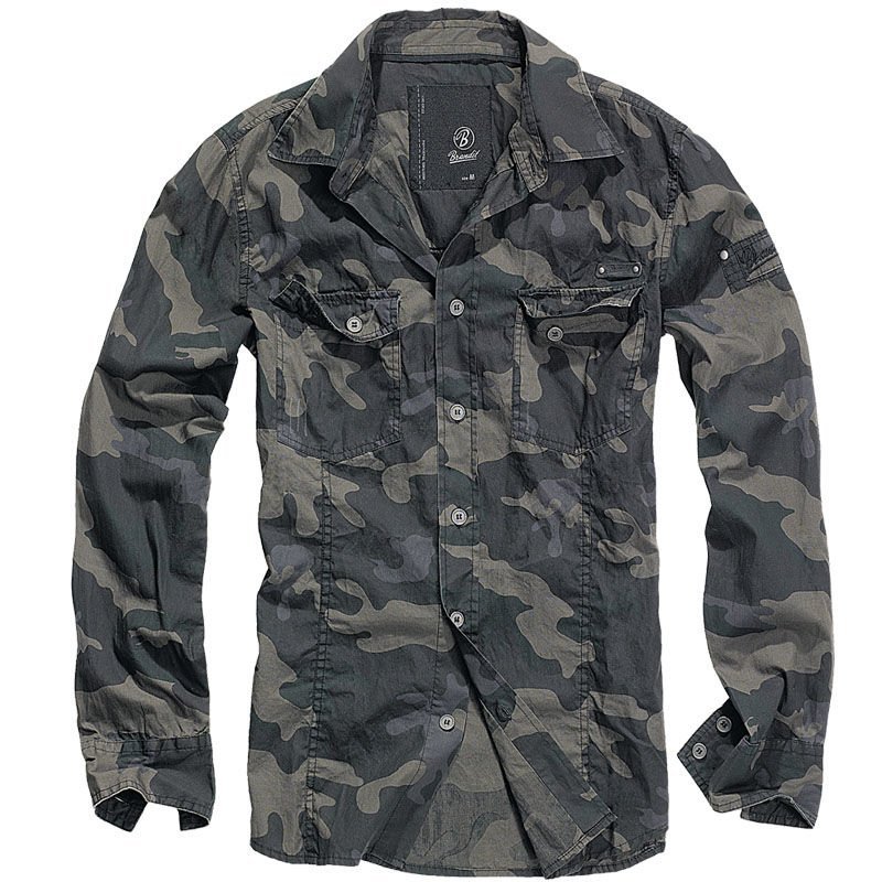 Brandit, Koszula męska z długim rękawem, Slim Fit, rozmiar S