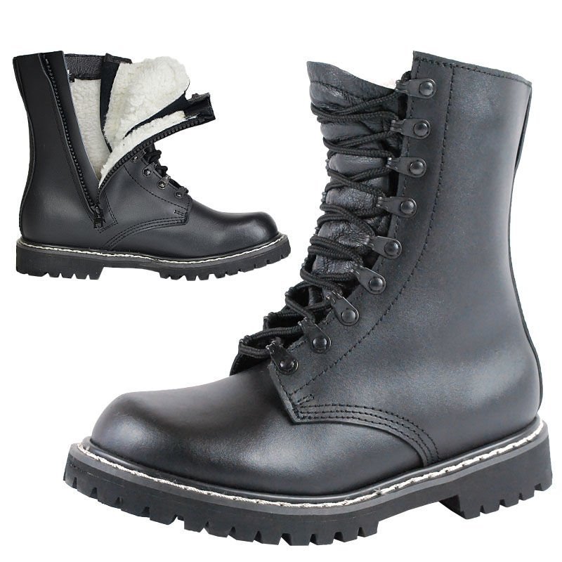 Mil-Tec Buty Taktyczne Skoczków Bundeswehr (BW) Ocieplane Czarne - 40