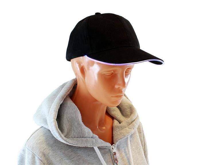 BQ46 BEJSBOLÓWKA LED ŚWIECĄCA CZAPKA Z DASZKIEM