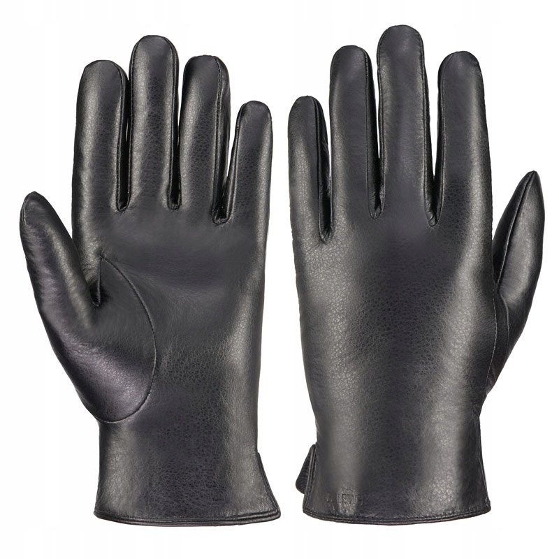 Betlewski, Skórzane rękawiczki męskie ocieplane na zimę, rozmiar L