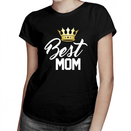 Koszulkowy, Koszulka dla mamy prezent Dzień Matki Koszulka damska z nadrukiem, Best MOM, rozmiar XXL