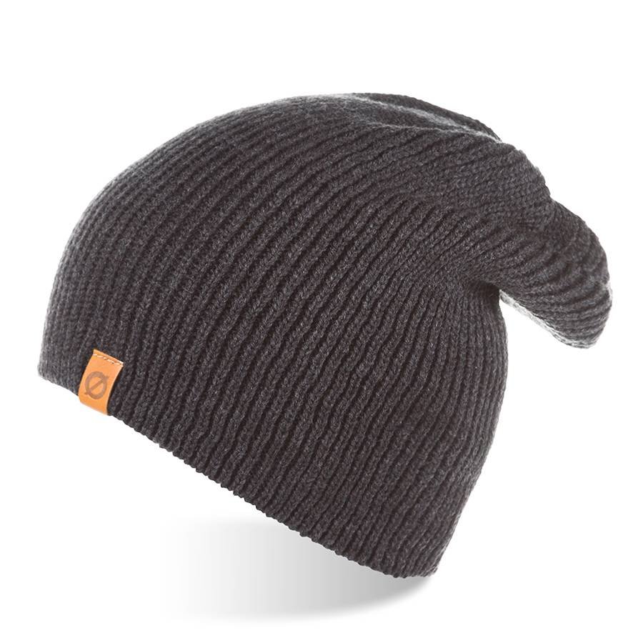 Jesienna czapka męska smerfetka brodrene cz7 ciemnoszara