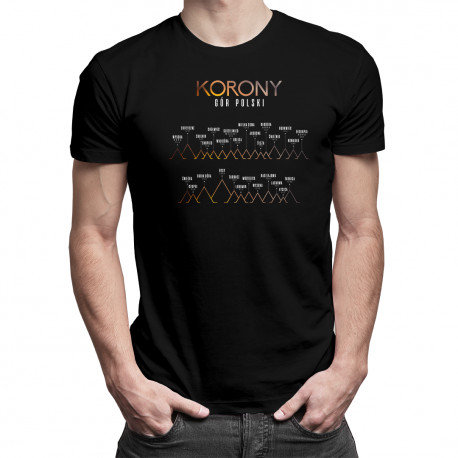 Koszulkowy, Koszulka męska, Korony Gór Polski, rozmiar L