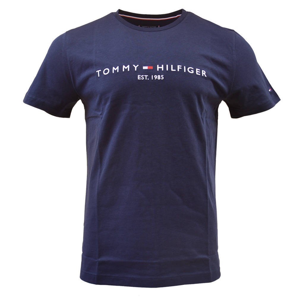 Koszulka męska Tommy Hilfiger T-Shirt granatowa - MW0MW11465 403 - S