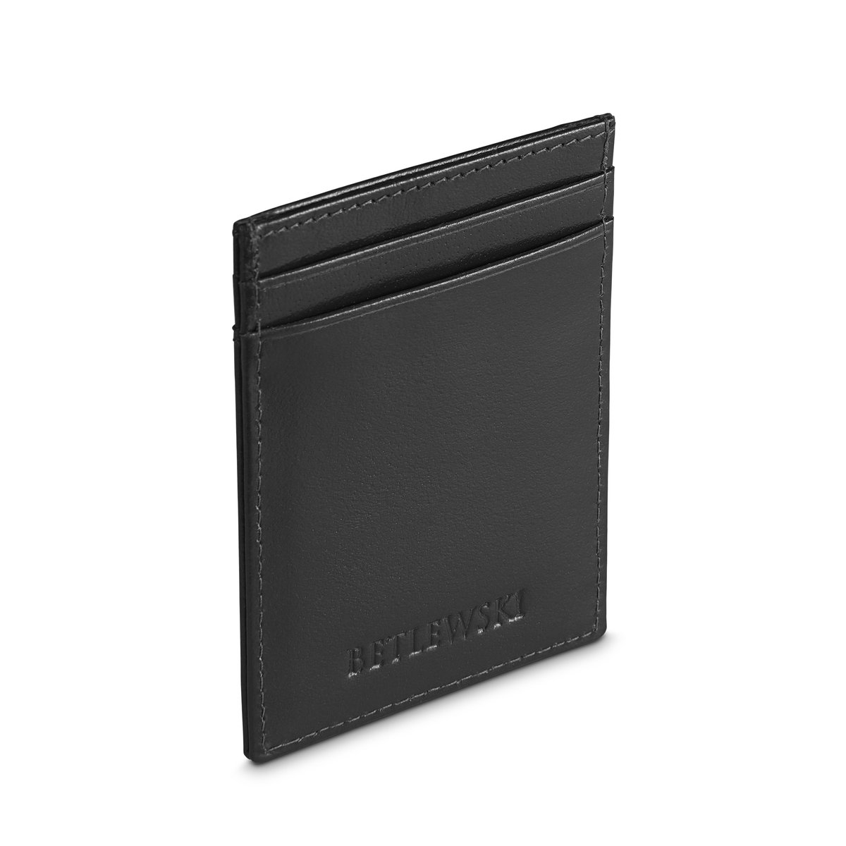 Betlewski, Etui na karty ze skóry naturalnej, czarne