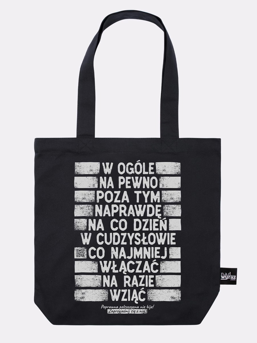 PARSZYWA 10 / torba bawełniana / czarna