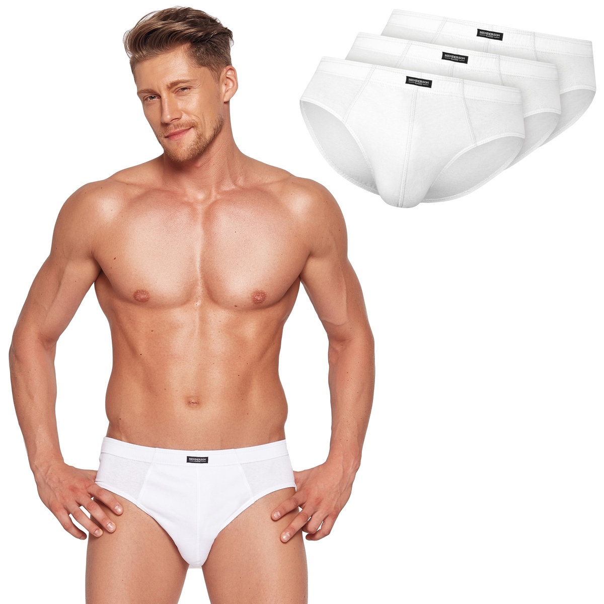 1446-K121 Henderson slipy męskie bawełna 3pak