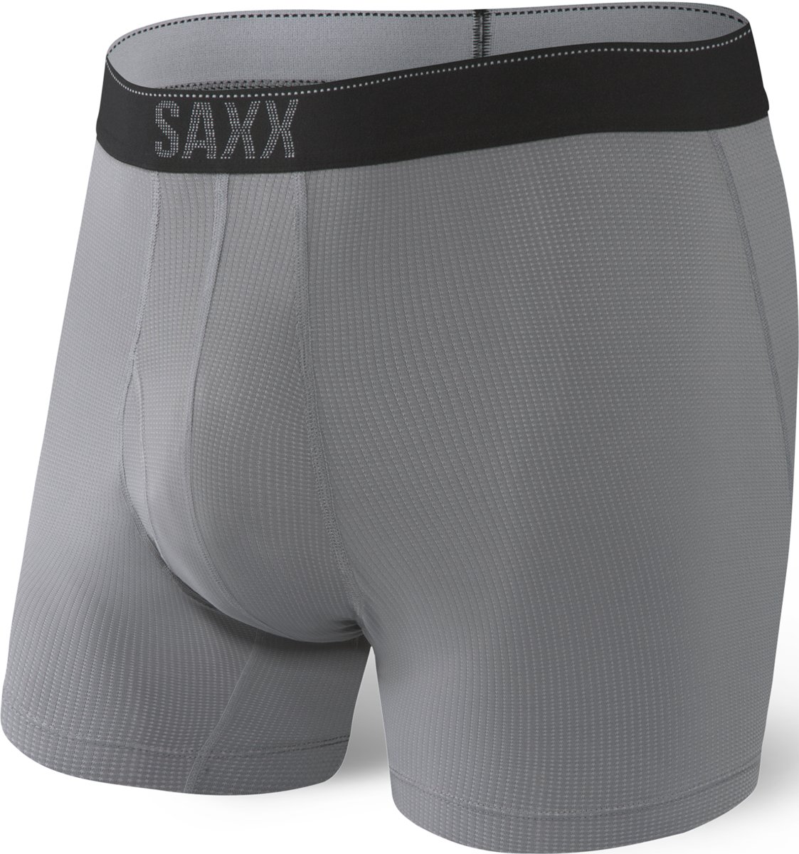 Bokserki męskie SAXX Quest Boxer Brief Fly Dark Charcoal II - S