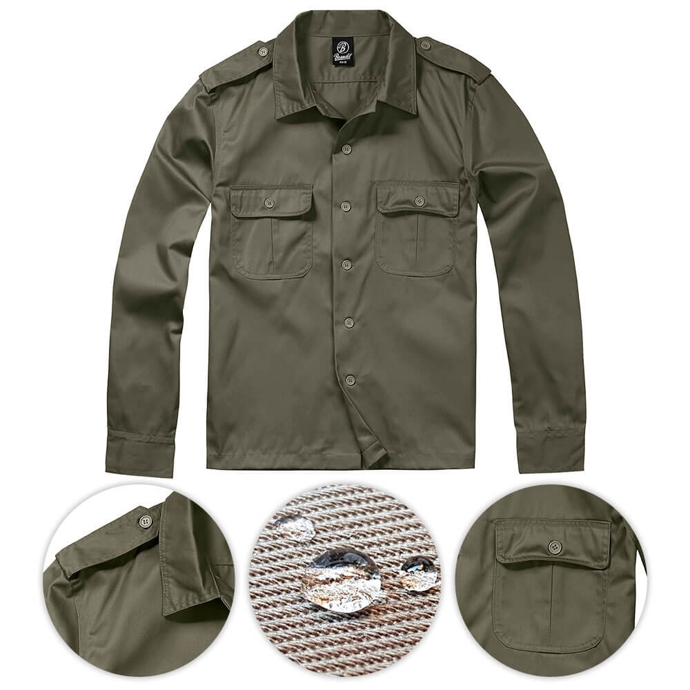 Brandit Koszula Mundurowa z Długim Rękawem US Olive - S