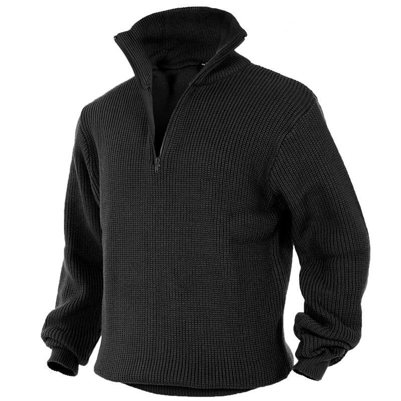Mil-Tec Sweter Troyer Czarny - 50