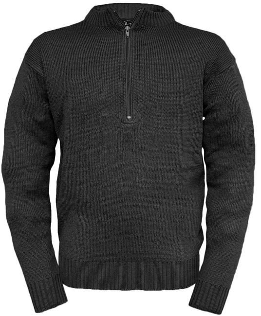 Mil-Tec Sweter Wojskowy Szwajcarski Czarny - M