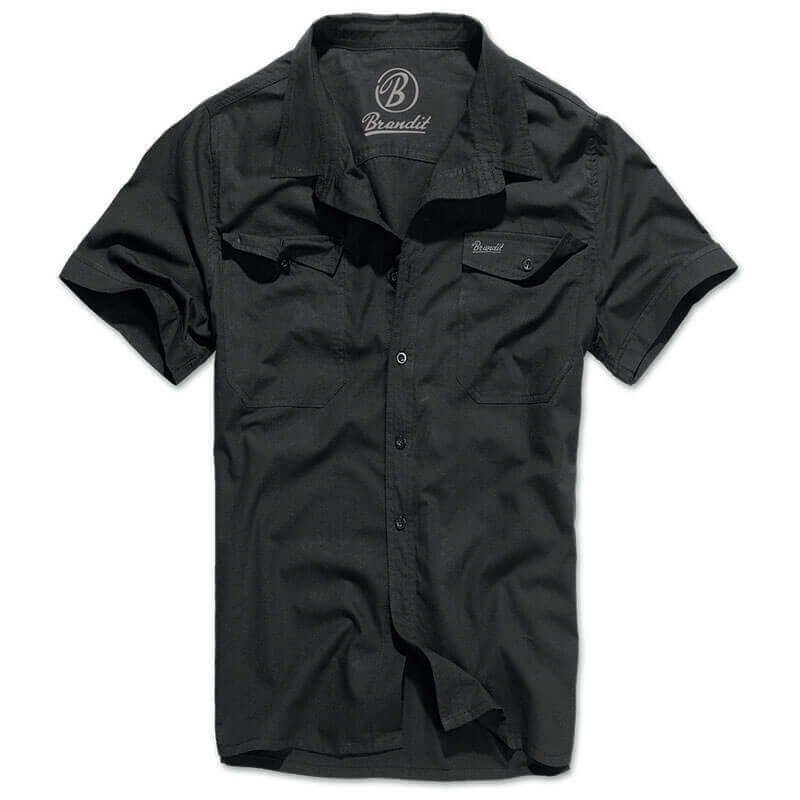 Brandit Koszula z Krótkim Rękawem Roadstar 1/2 Czarna - 4XL