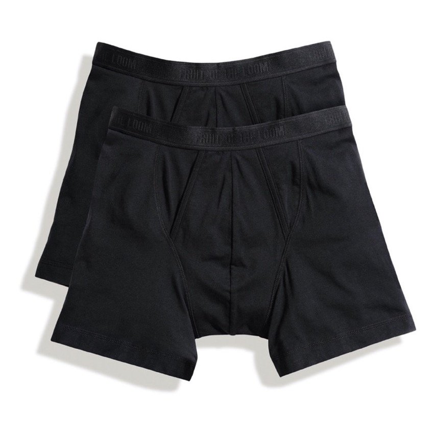 Bokserki Classic Boxer 2-PACK Fruit Of The Loom - Czarny S