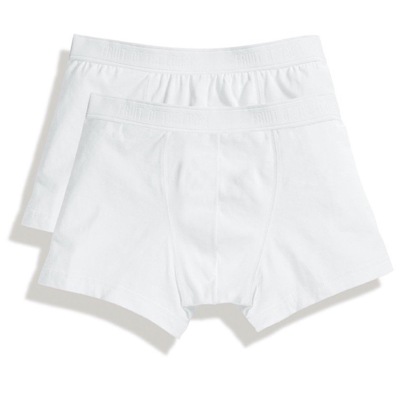 Szorty męskie Classic Shorty 2-PACK Fruit Of The Loom - Biały S
