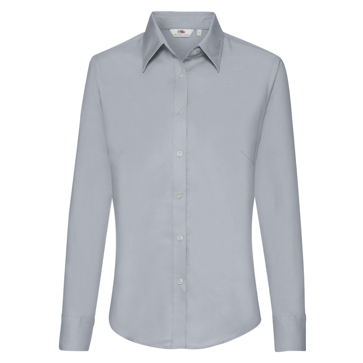 Koszula damska Oxford z długim rękawem Fruit Of The Loom - Oxford Grey S