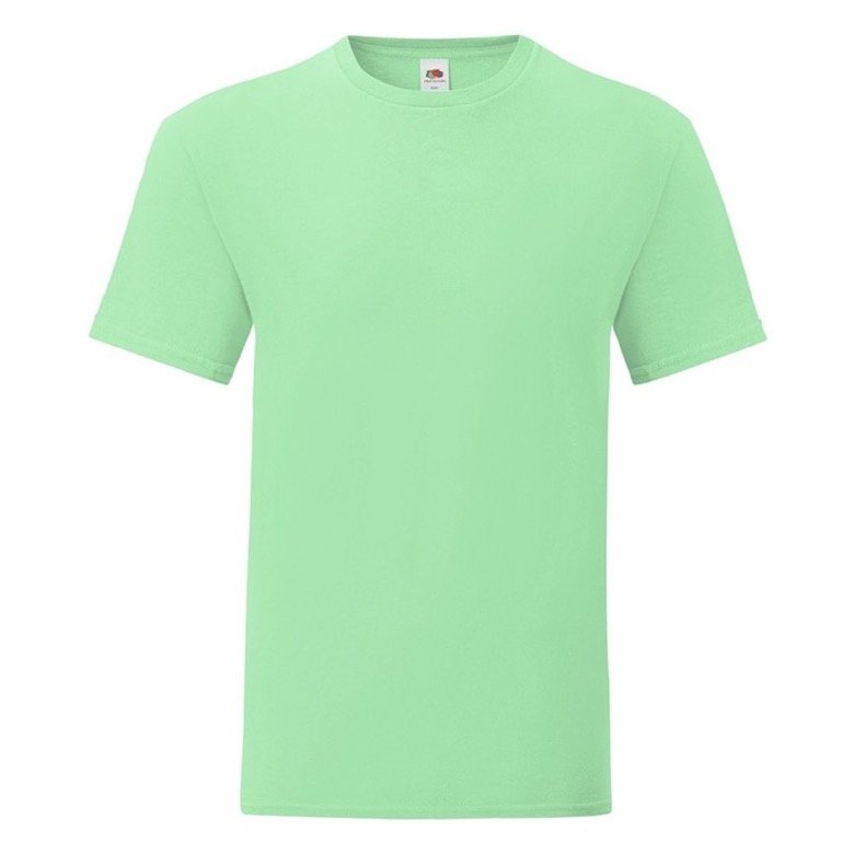 Koszulka męska ICONIC 150g z odrywaną metką Fruit of the Loom Neo Mint L