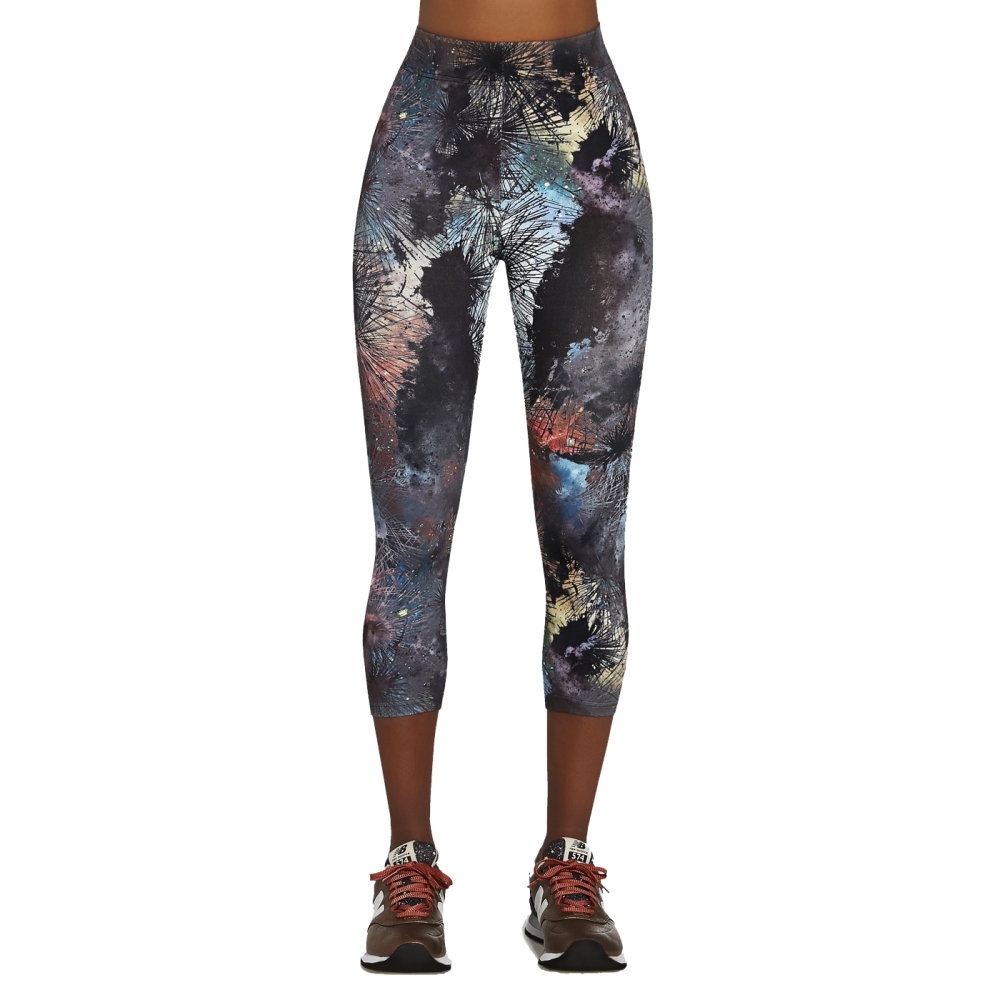 Damskie legginsy 3/4 BAS BLEU Fusion 70, Czarny, L