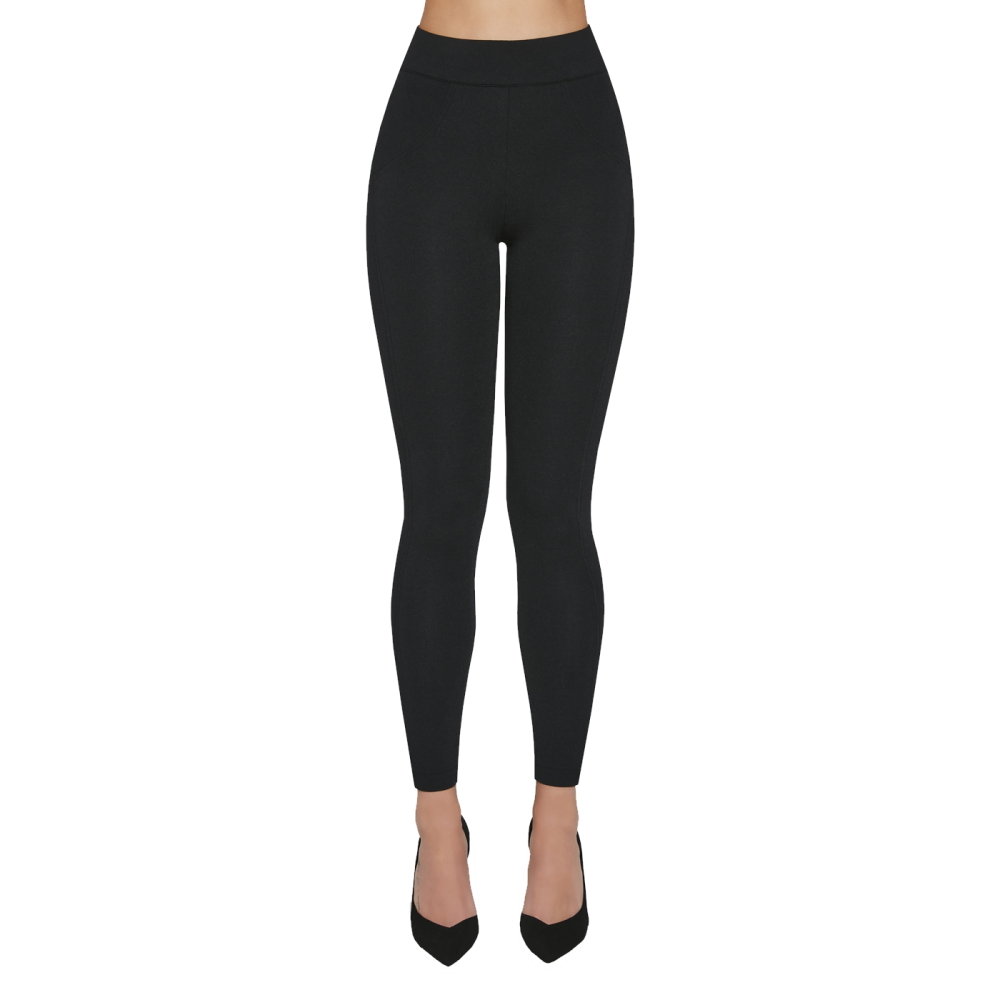 Legginsy damskie push-up BAS BLEU Perrie Black, Czarny, S