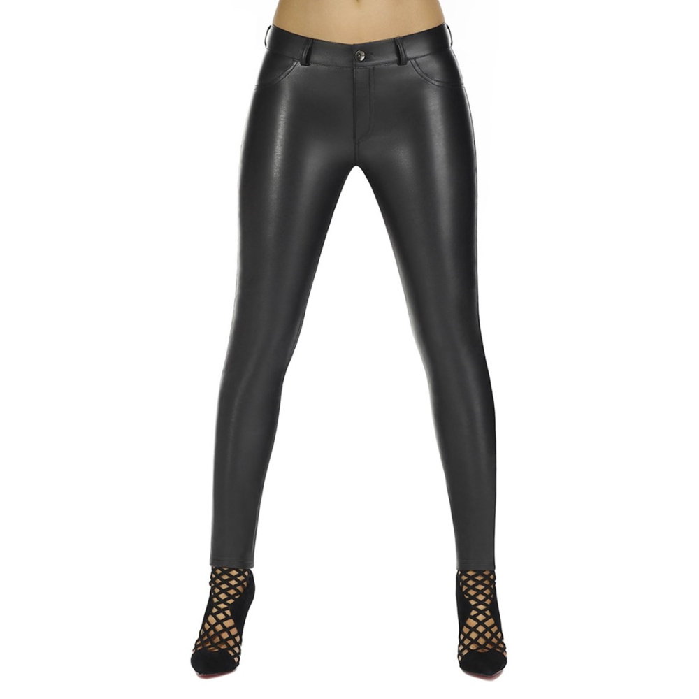 Legginsy damskie push-up BAS BLEU Leila Black, Czarny, XXL