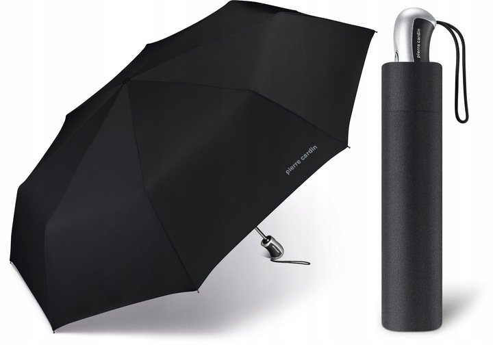 PARASOL PARASOLKA MĘSKA PIERRE CARDIN CZARNA XXL