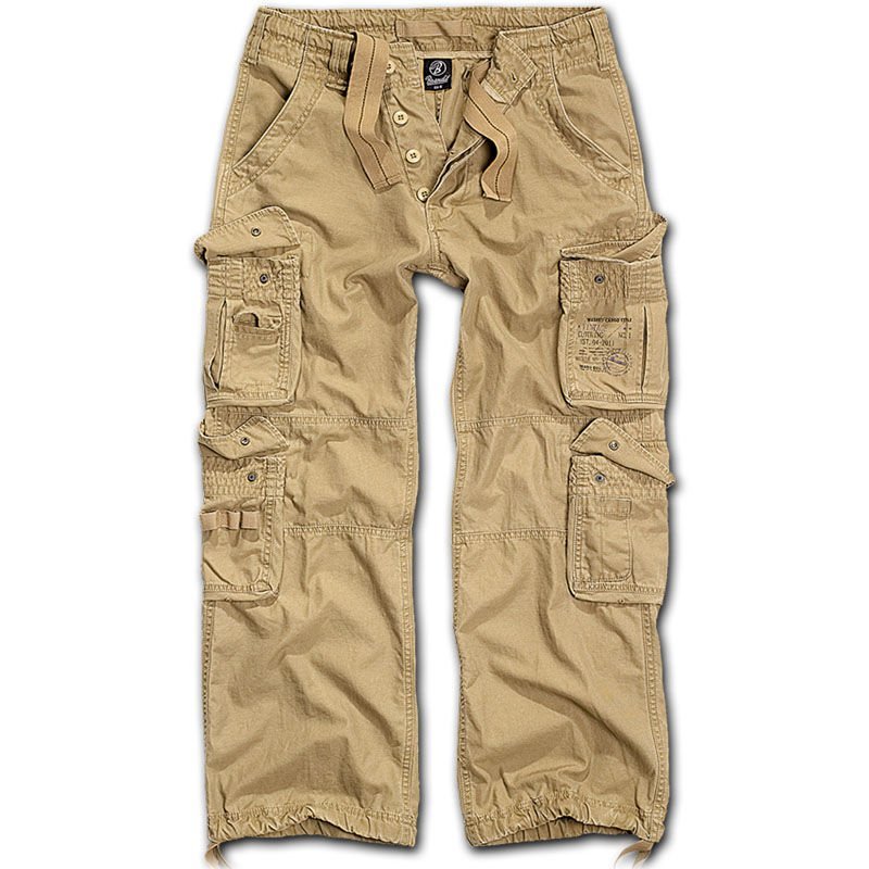 Brandit Spodnie Bojówki Pure Vintage Beżowe - XL