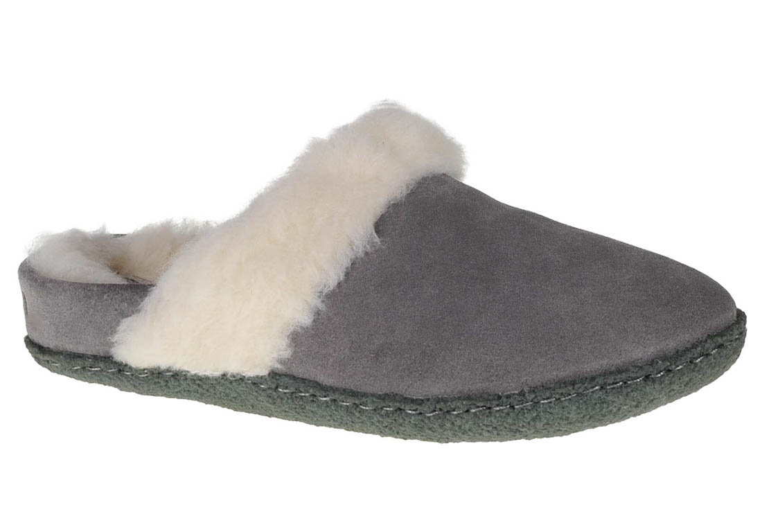Sorel Nakiska Slide II 1902881053, Damskie, kapcie, Szary