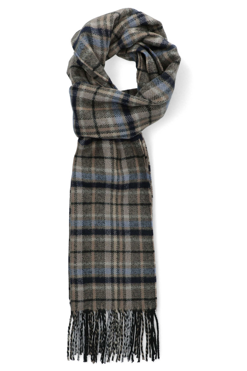 Szal Szaro-Beżowy w Kratę