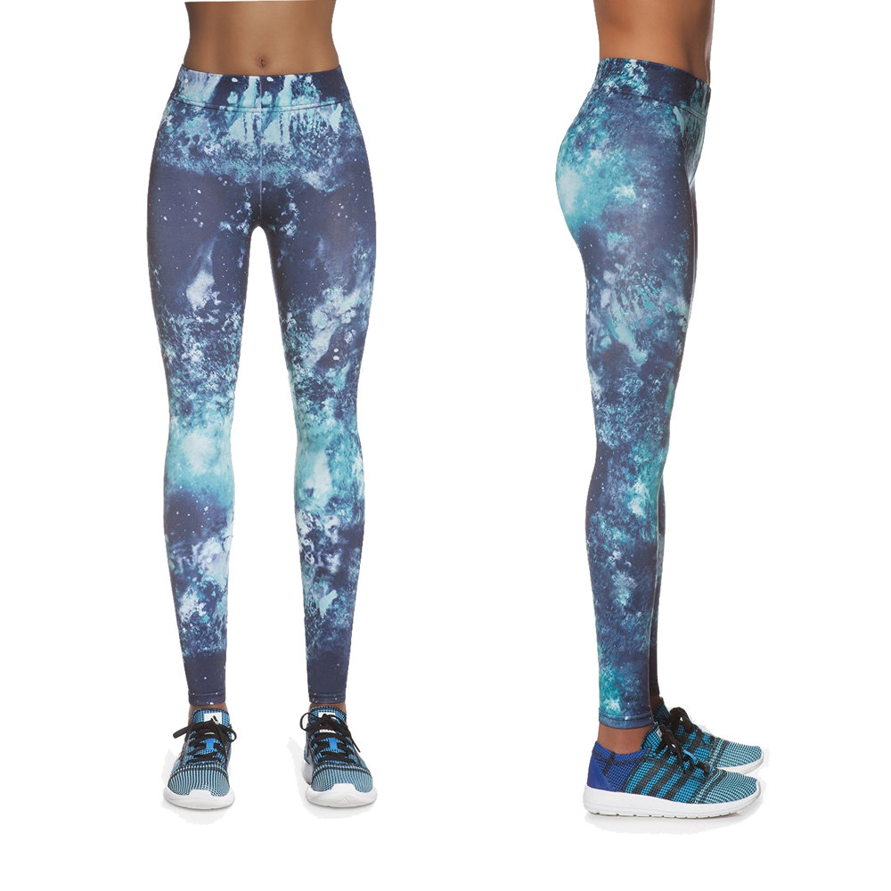 Damskie sportowe legginsy BAS BLACK Laguna, Niebieski, XL