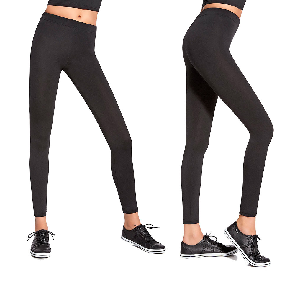 Damskie sportowe legginsy BAS BLACK Forcefit 90, Czarny, XL