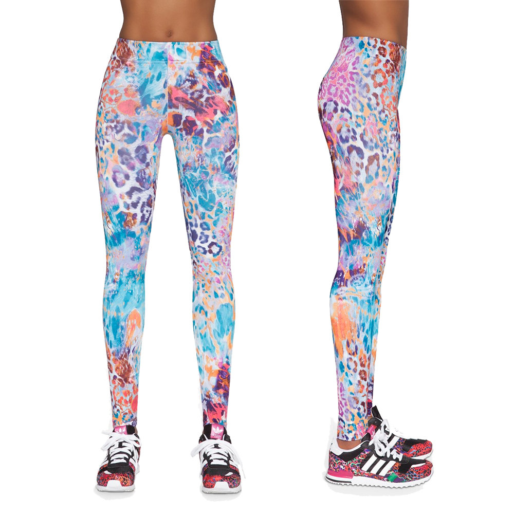 Damskie sportowe legginsy BAS BLACK Caty 90, Wielokolorowy, XL