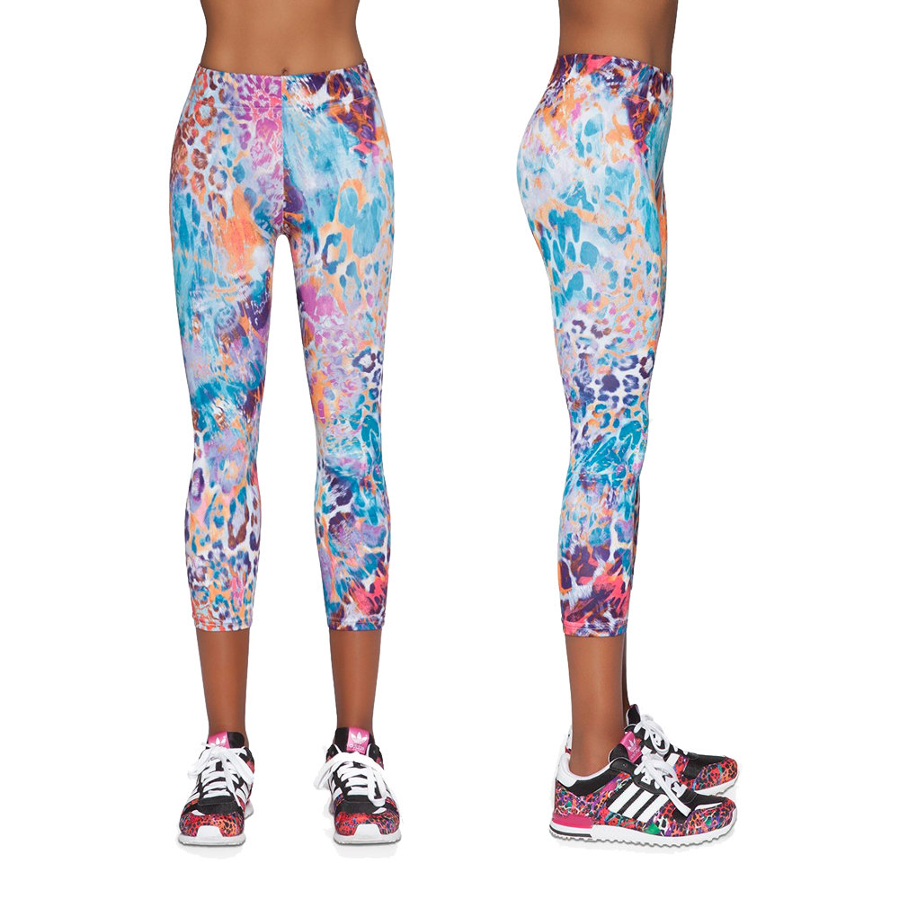 Damskie sportowe legginsy BAS BLEU Caty 70, Wielokolorowy, XL