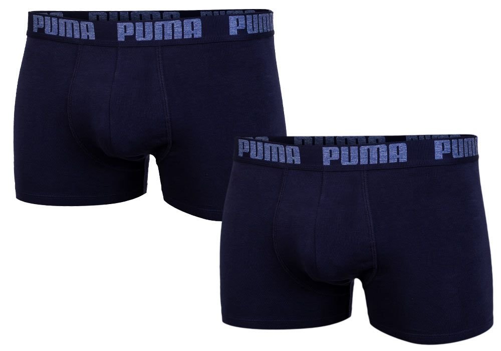 PUMA BOKSERKI MĘSKIE FASHION BOXER NAVY 2 PAK 906823 33 - Rozmiar: S
