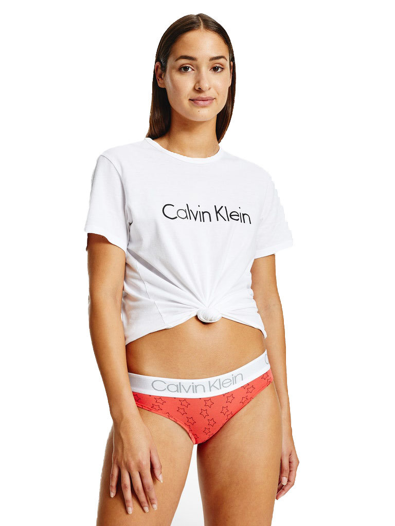 CALVIN KLEIN MAJTKI DAMSKIE BIKINI 1 PARA RED 000QD3752E W2Q - Rozmiar: XS