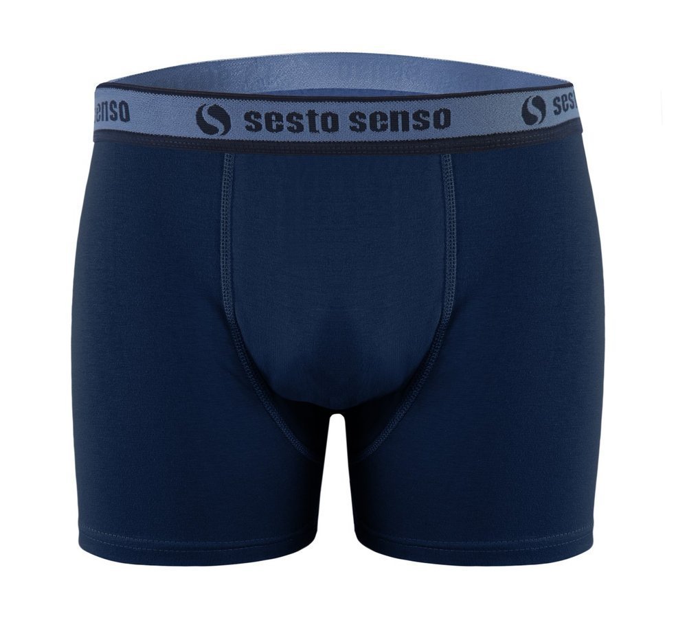 bawełniane bokserki męskie z ozdobną gumą Cougar Sesto Senso - XL